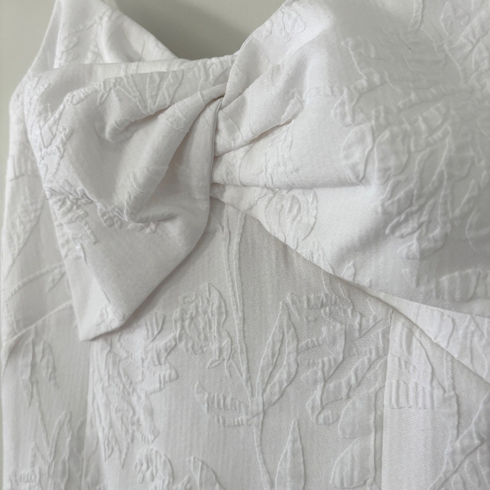 NWT Lilly Pulitzer Willalynn White Bow Dress Sz 4 LWD Bridal Cocktail Rehearsal - Picture 11 of 13